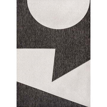 Lucian Modern Geometric Abstract Two-tone Indoor/Outdoor Area Rug